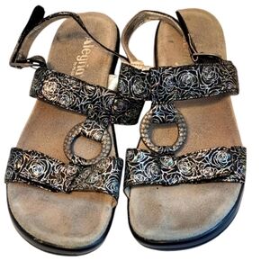 Alegria Julie Steel Slingback Sandal